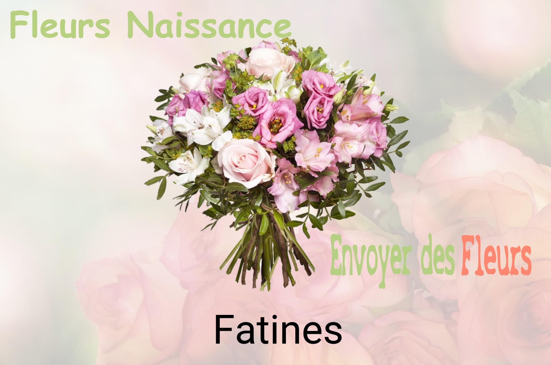 Bouquet de fleurs de naissance livré à Fatines